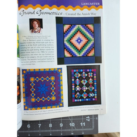 AMERICAN QUILTER MAGAZINE JULY 2010 77 AWARD WINNING QUILTS B47 - Picture 3 of 7